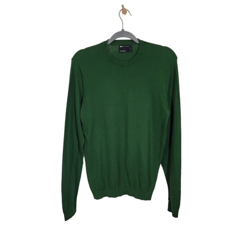 Asos Design Men's Crewneck Sweater in Green -‎ Size Small